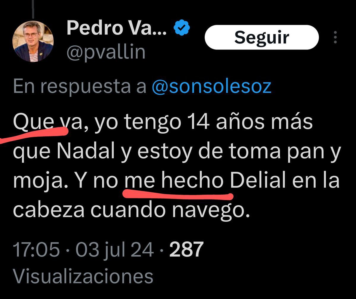 SinPartio's tweet photo. Menudo “pofesional” está usted hecho. Si, con hache… https://t.co/B9lmzME2FH