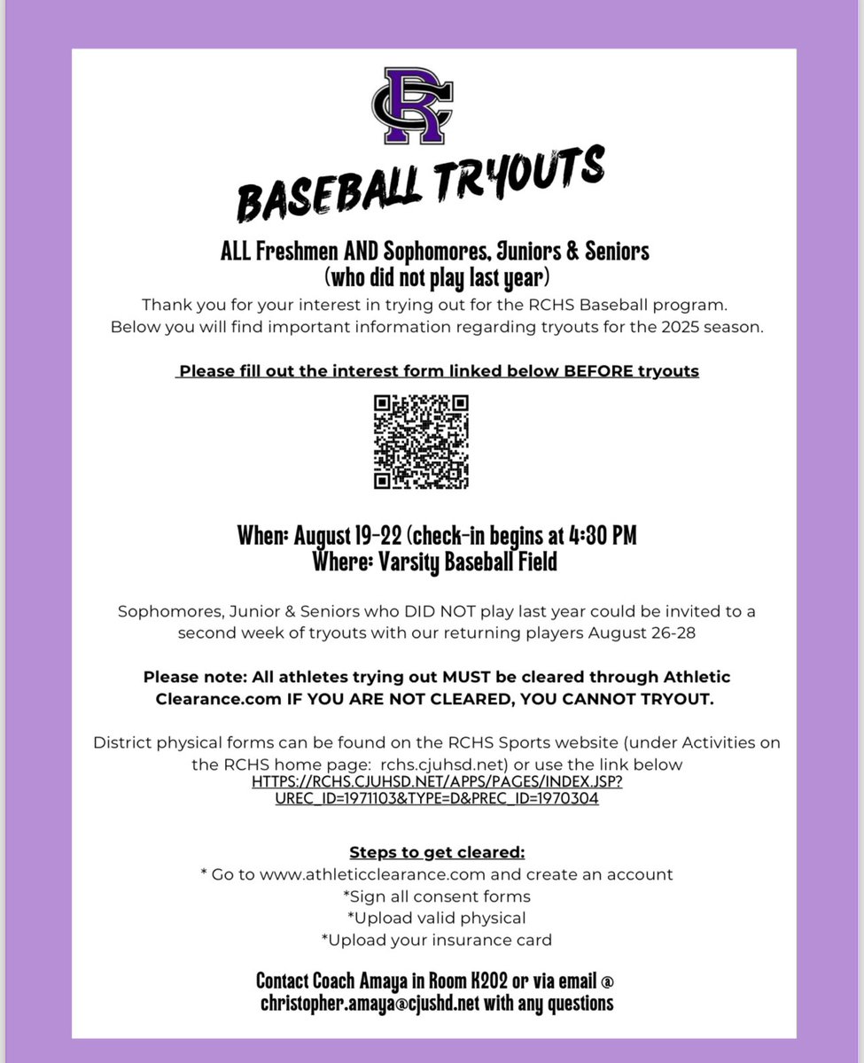 RCHS Athletics & Activities tweet media