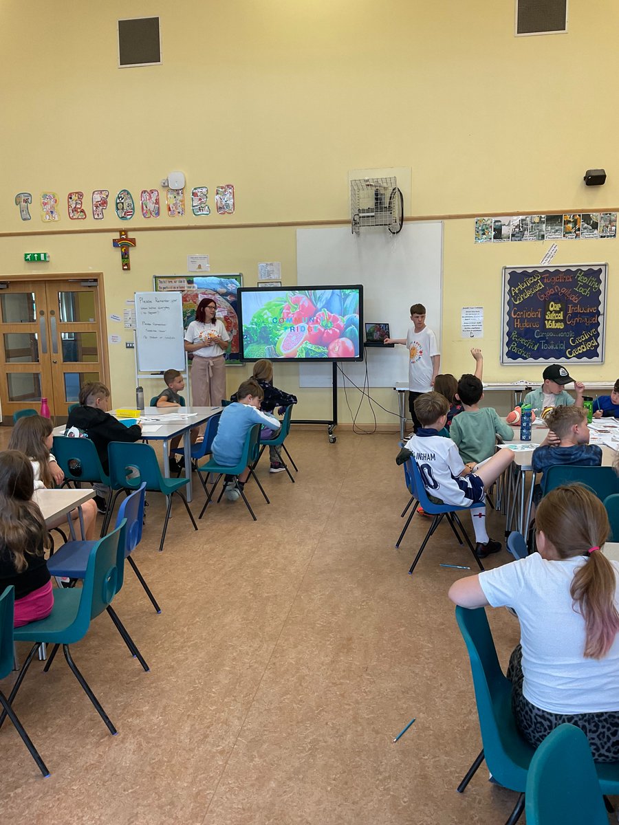 Ysgol Trefonnen (@ysgoltrefonnen) on Twitter photo This morning we learnt all about the Llandrindod Wells Community Fridge and designed some posters 😃 afterwards, Angie delivered a nutrition session on 'Go and Whoa' foods 🍊🍌🍍🥗 <a href="/foodandfunwales/">Food and Fun Wales</a> <a href="/powyseducation/">Addysg CS Powys / Powys CC Education</a> <a href="/PTHBhealth/">Powys Teaching Health Board</a> <a href="/WelshGovernment/">Welsh Government</a> This morning we learnt all about the Llandrindod Wells Community Fridge and designed some posters 😃 afterwards, Angie delivered a nutrition session on 'Go and Whoa' foods 🍊🍌🍍🥗 <a href="/foodandfunwales/">Food and Fun Wales</a> <a href="/powyseducation/">Addysg CS Powys / Powys CC Education</a> <a href="/PTHBhealth/">Powys Teaching Health Board</a> <a href="/WelshGovernment/">Welsh Government</a>