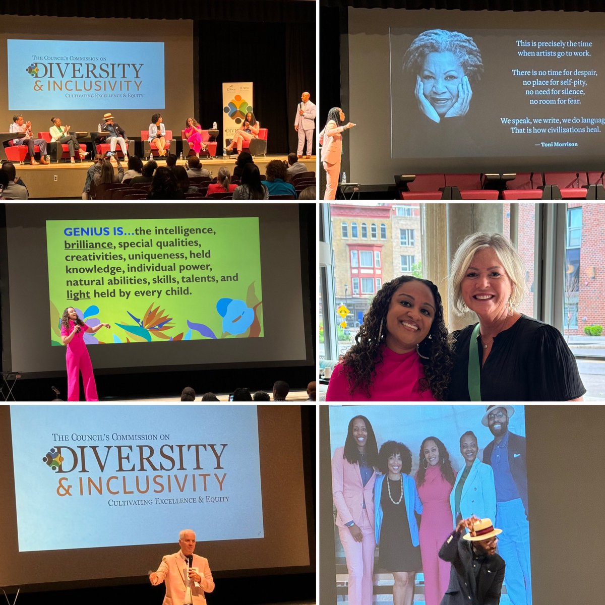 Lynne_Rutnik's tweet photo. 💙Impactful day #1. All-Stars in the field inspiring us to teach & lead prioritizing the soul, spirit, heart & affirmation in our work. ‘Our teaching and leadership is our art’ don’t lose sight of your light, brilliance, joy or your goals.’ #Doyourwork #GeniusJoyJustice #Policy https://t.co/WjDCNqZKSK