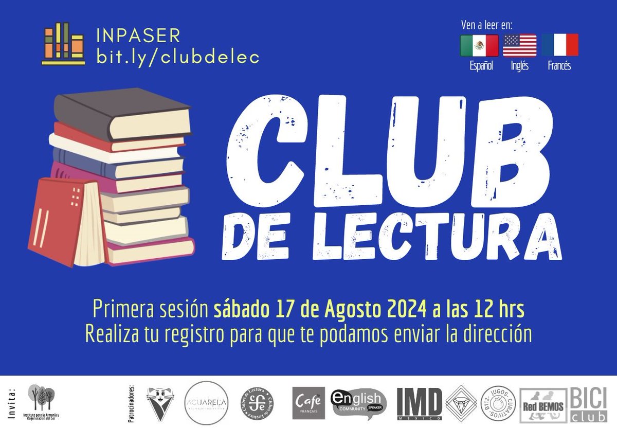 samtotuit's tweet photo. ¿Te gustaría formar parte de un club de lectura basado en el desarrollo interno y el florecimiento personal? ¿Además de que al mismo tiempo recuperarás el hábito por lectura mientras haces nuevos amigos en tu colonia?
https://t.co/Khm6758yC9 https://t.co/srBS4ectAx