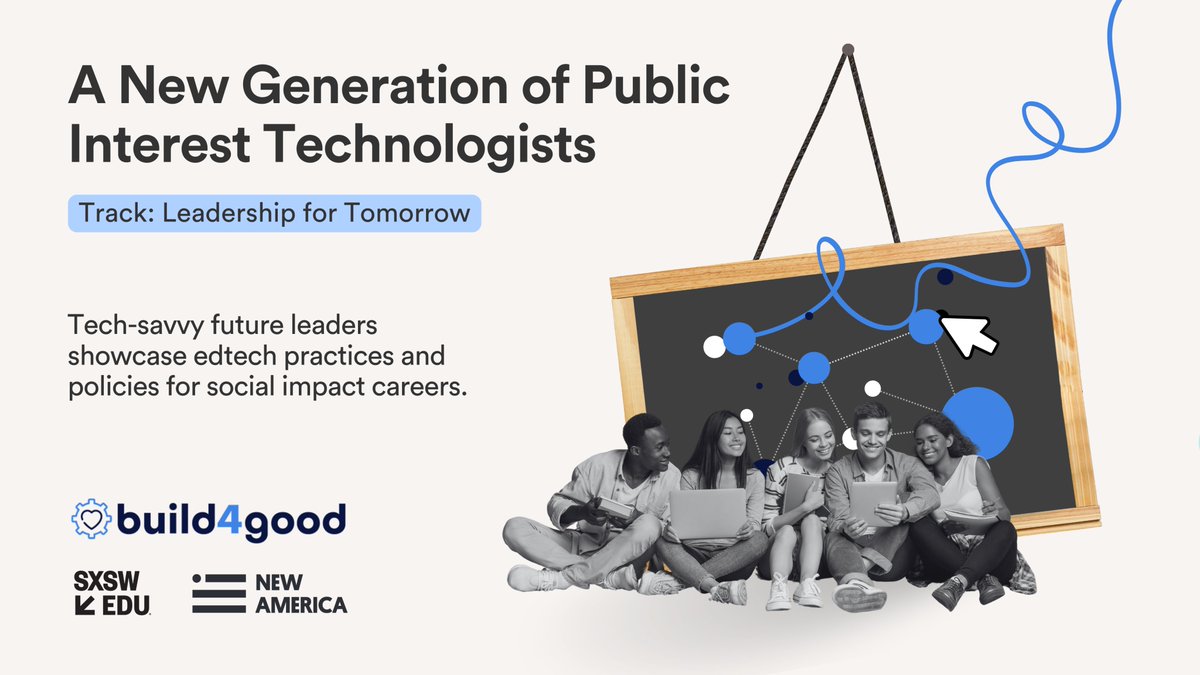 NewAmericaEd's tweet photo. Our #build4good initiative matches and mentors a diversity of #STEM students with internships in mission-driven nonprofits.
VOTE HERE to support future leaders who will develop tomorrow’s socially minded tech.
➡️ https://t.co/rpPCZdV1Z8
#SXSWEDU #PanelPicker https://t.co/zBmJwFMpEn