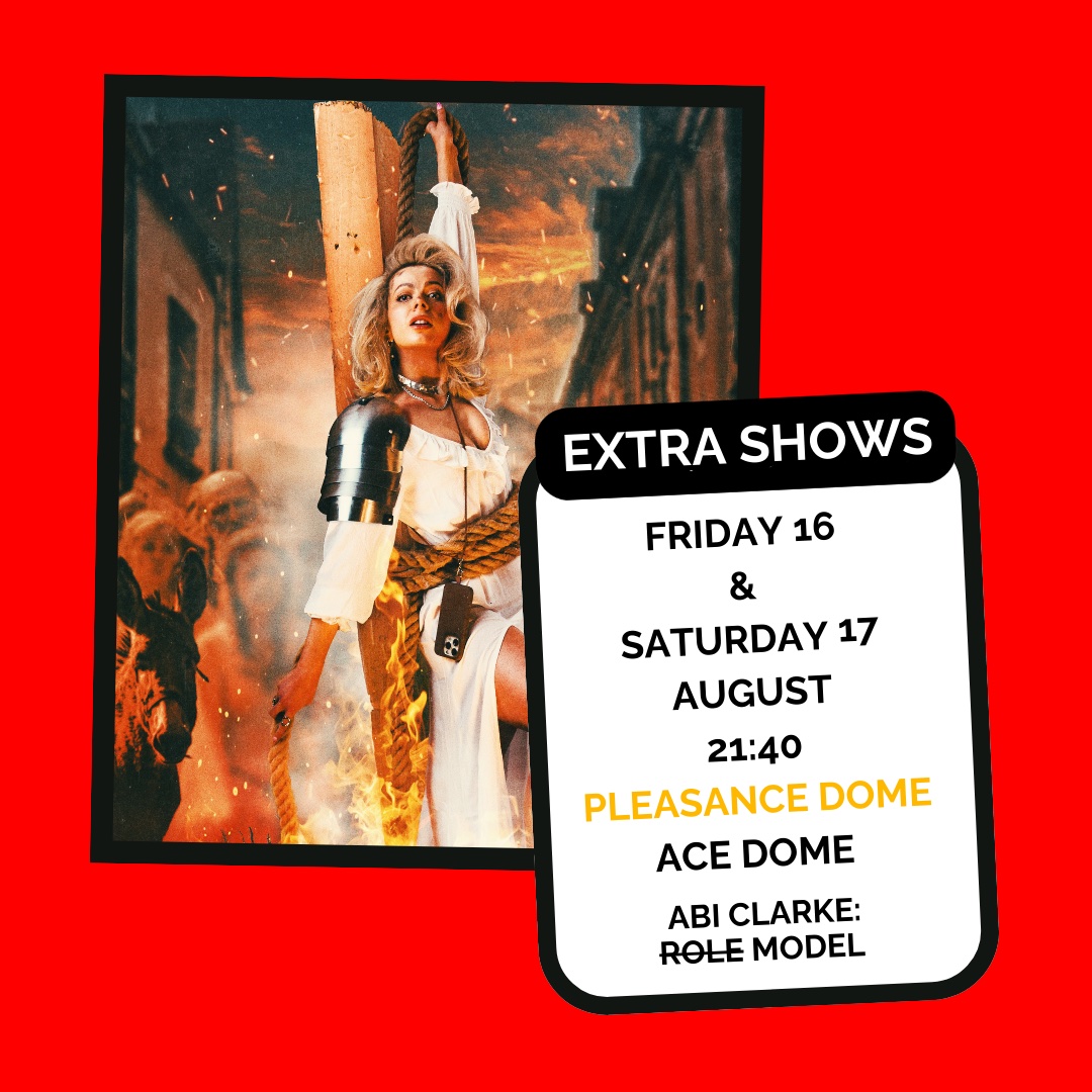 Off The Kerb (@offthekerb) on Twitter photo 🚨EXTRA EDINBURGH SHOWS ADDED!
Due to high demand we've added another show for Abi Clarke: (Role) Model!
Get tickets for <a href="/abiclarkecomedy/">Abi Clarke</a>'s show now, you won’t want to miss out!
16 & 17 Aug, 21:40
📍Pleasance Dome, Ace Dome
🎟️pleasance.co.uk/event/abi-clar… 🚨EXTRA EDINBURGH SHOWS ADDED!
Due to high demand we've added another show for Abi Clarke: (Role) Model!
Get tickets for <a href="/abiclarkecomedy/">Abi Clarke</a>'s show now, you won’t want to miss out!
16 & 17 Aug, 21:40
📍Pleasance Dome, Ace Dome
🎟️pleasance.co.uk/event/abi-clar…