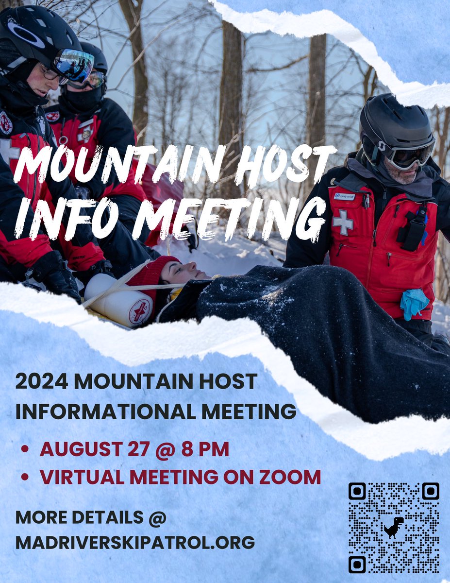 MRMSP_OH's tweet photo. Interested in joining the patrol? 

Learn more about the Mountain Host Program at our upcoming info session!

Learn more below ⬇️ or at https://t.co/d0Gs2JpJSn https://t.co/oMWPwRIt97
