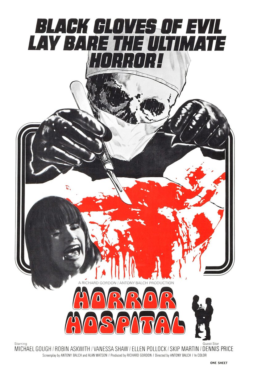 OldManBradPod's tweet image. Back to some 70s horror watches this week. Starting off with Horror Hospital from 1973 starring Michael Gough. What are you watching this week? #Horror #200DaysofHorror #HorrorHospital #70sHorror