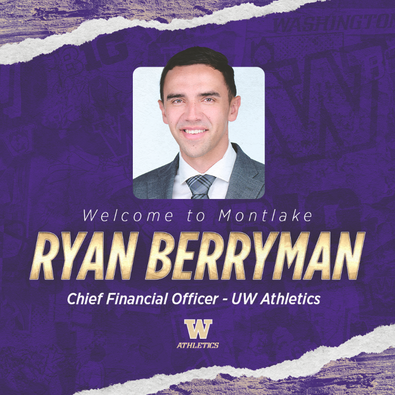 UWAthletics's tweet photo. Welcome to Montlake, Ryan Berryman!

Berryman has joined the University of Washington athletic department as Senior Associate Athletic Director and Chief Financial Officer, Director of Athletics Pat Chun announced today.

#GoHuskies