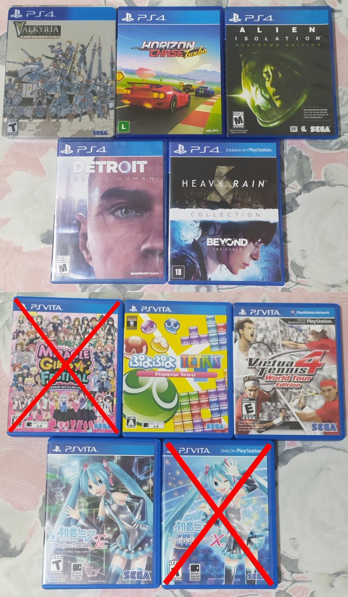 Pessoal, pra ajudar a pagar umas continhas, estou vendendo alguns jogos da minha coleção pessoal de Sega Saturn, PS3, PS4 e Vita. Quem tiver interesse, manda mensagem privada pra mim! Quem puder dar um retweet ajuda muito também! Obrigado.