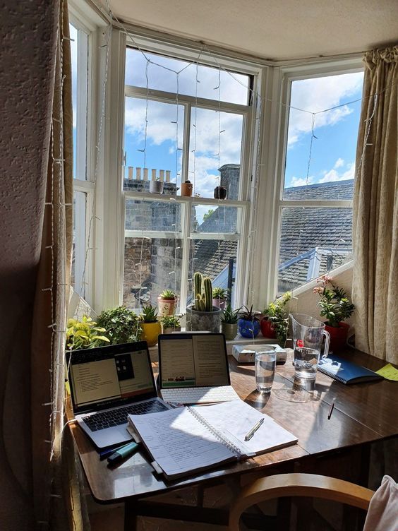 CusWriting's tweet photo. Just some study space inspo from Pinterest ✨ 
Which spot is your favorite? https://t.co/RKWARdzV4X