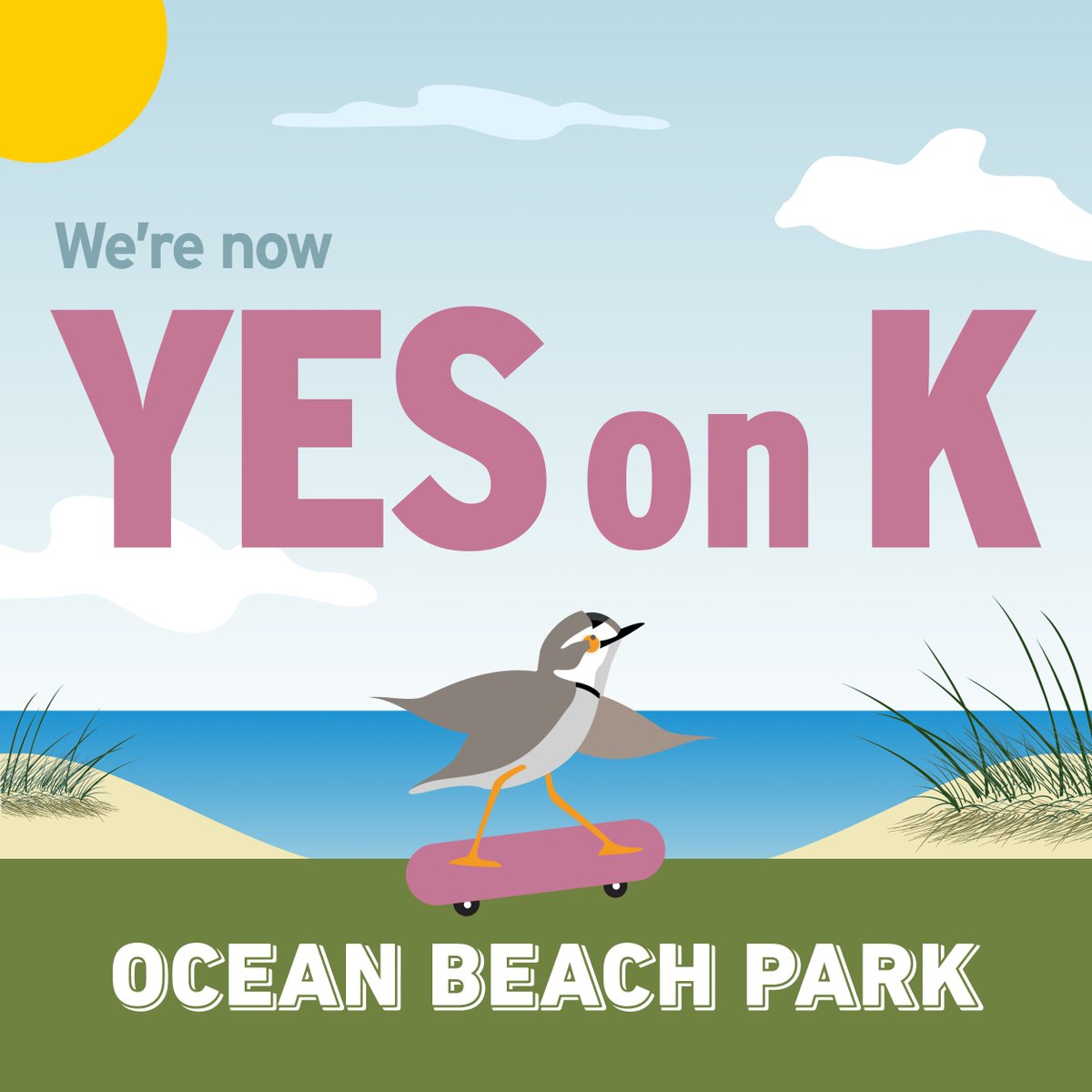 GreatHwyPark's tweet image. The campaign for our coast is officially YES on K!

This November, vote YES on Prop K to decide the future of San Francisco's oceanfront.

We need your help winning a positive &amp;amp; resilient vision for our coast  Visit our oceanbeachpark.org to sign up to volunteer and donate!