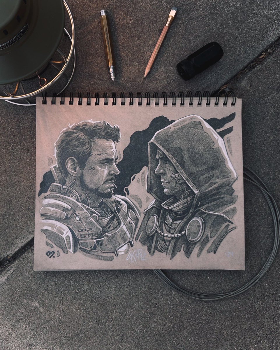 ARTofLOGANPACK's tweet photo. “I see a suit of armor around the world” - Tony Stark

Prints and original available at https://t.co/j1loofRiGu 

Robert Downey Jr did an amazing thing with how captivating, real, endearing he made Tony Stark and now he gets to take a swing at Marvel’s sickest villain. https://t.co/V5nys3s1em