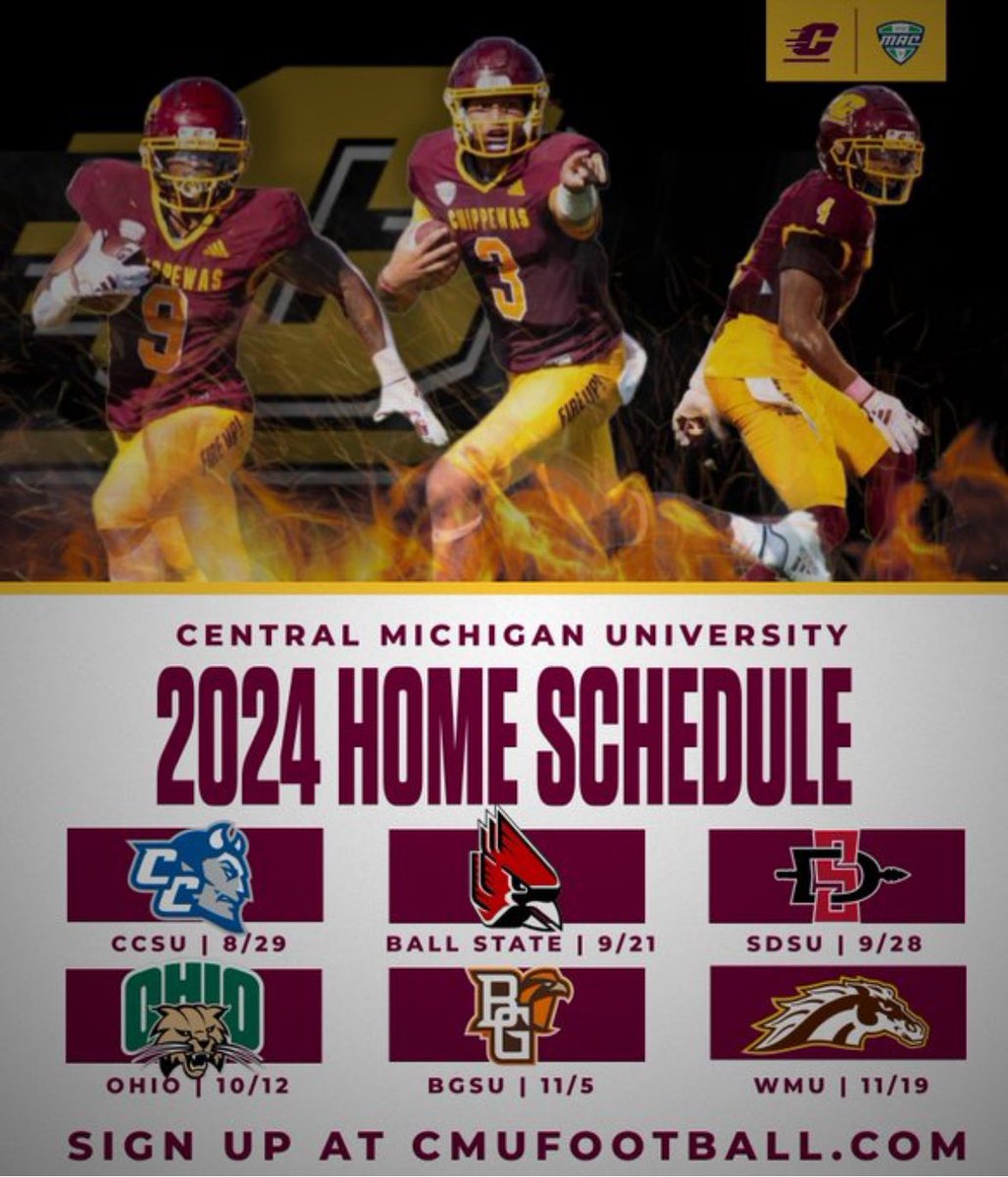 Thank you @CustanceCalvin <a href="/CMU_Football/">Central Michigan Football</a> for  the gameday visit! Can’t wait to come out. 

<a href="/PHSKnightsFBall/">Prospect Football</a> <a href="/PHS_DeBoeuf/">Dan DeBoeuf</a> <a href="/TimBeishir/">Tim Beishir</a>