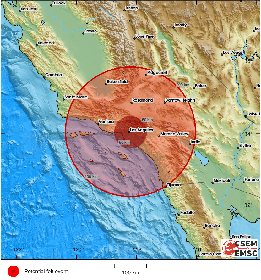 LastQuake's tweet photo. #Earthquake (#sismo) possibly felt 16 sec ago in #California. Felt it? Tell us via:
📱https://t.co/IbUfG7TFOL
🌐https://t.co/AXvOM7I4Th
🖥https://t.co/wPtMW5ND1t
⚠ Automatic crowdsourced detection, not seismically verified yet. More info soon! https://t.co/MNbfLPv6rO