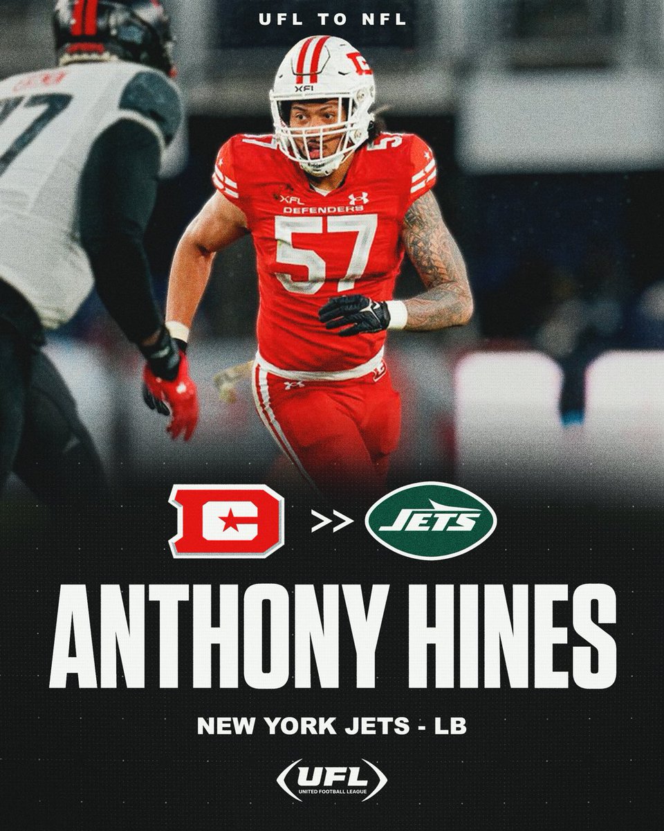 UFLDefenders's tweet photo. 🚨 ANTHONY HINES IS NEW YORK BOUND 🚨 https://t.co/cKCHIqEHo9