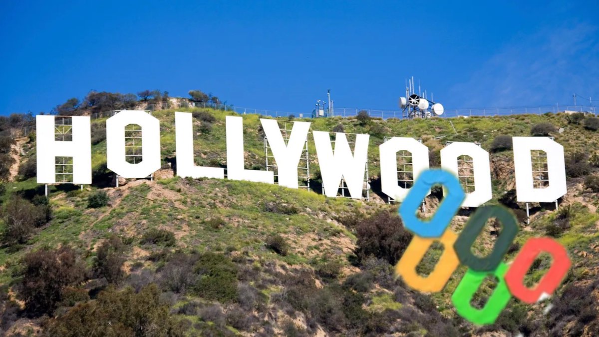 BREAKING: Tom Cruise’s Olympic Hollywood sign has fallen down due to the earthquake.