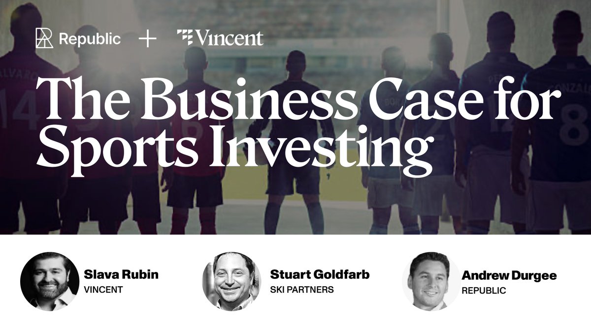 DiscoverVincent's tweet image. us06web.zoom.us/webinar/regist…
August 15th, 2 PM ET
Ever thought of owning a sports team? Sports clubs have been among the best-performing assets over the past few decades, and now everyday investors finally have a chance to get involved. Our sports business panelists have…