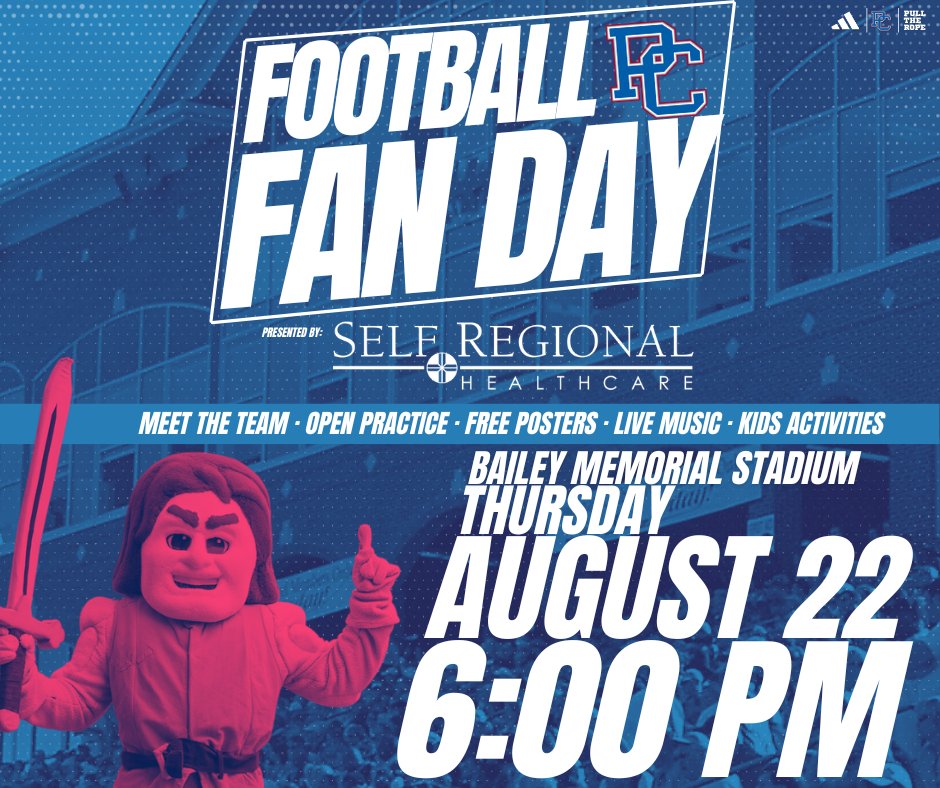 One of our favorite days of the year 🔵🔴

We are 10 days out from 𝐅𝐀𝐍 𝐃𝐀𝐘!! (Sponsored by <a href="/SelfRegional/">Self Regional Healthcare</a>)

📰 - shorturl.at/VKZRq

#GoBlueHose