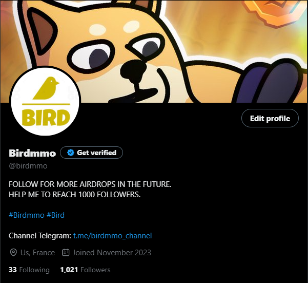 WOW WOW!

1000 followers already.
Ready to gain your SPECIAL GIFTs yet? 🤠

Stay tuned.
-----
The next target is 3000 followers.
Like &amp; Tweet now.

#birdmmo