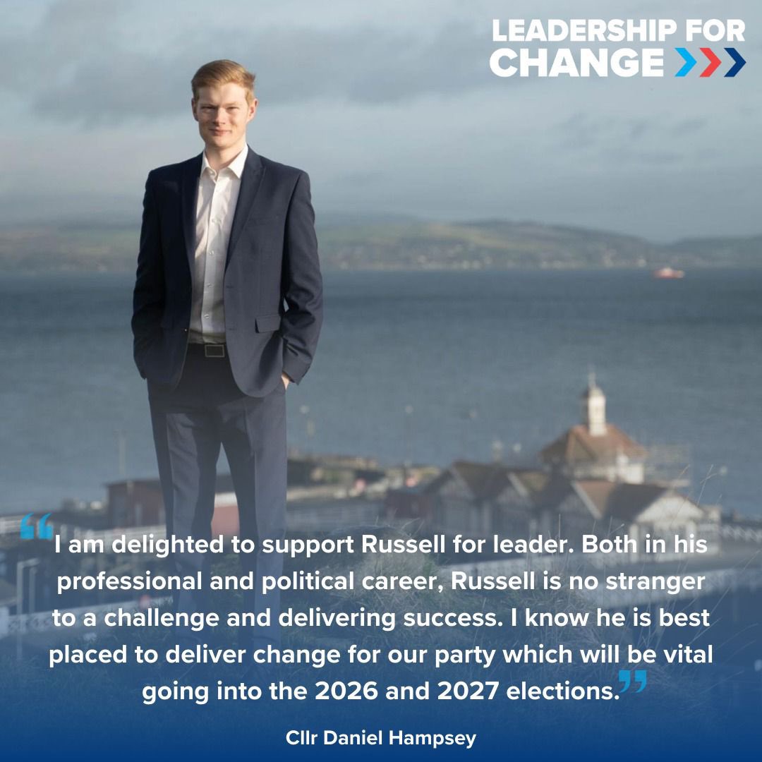 A pleasure to endorse <a href="/RussellFindlay1/">Russell Findlay MSP</a> for leader of our party. Both our country and party face hugely consequential times ahead and I know Russell is best placed to deliver change for our party and get us ready for the coming years. Join the campaign russellforchange.nationbuilder.com