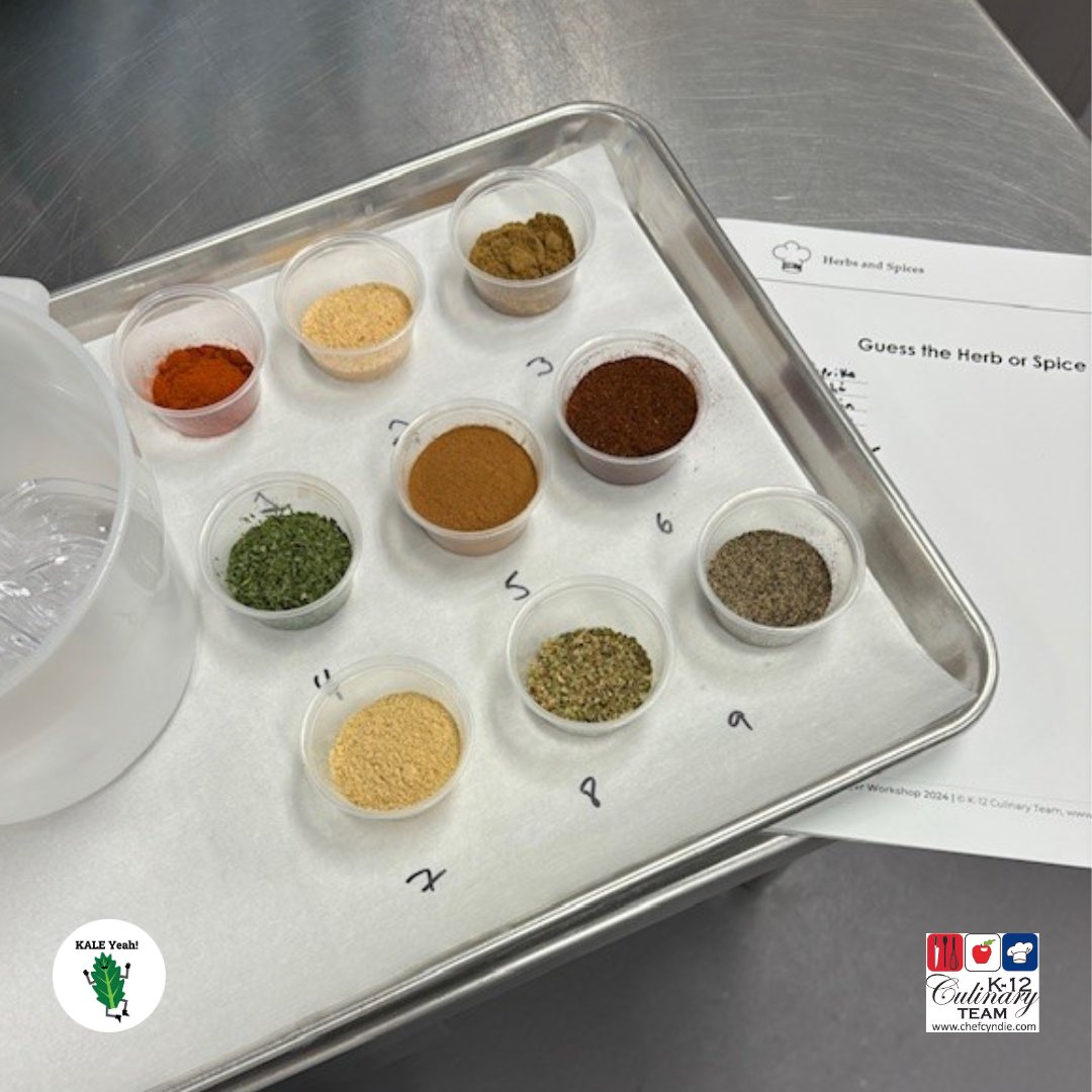 Guess the Spice! Virginia Office of School and Community Nutrition rocks another K12 Team Summer Manager Workshop season. #kaleyeah #k12 #schoollunch #childnutrition