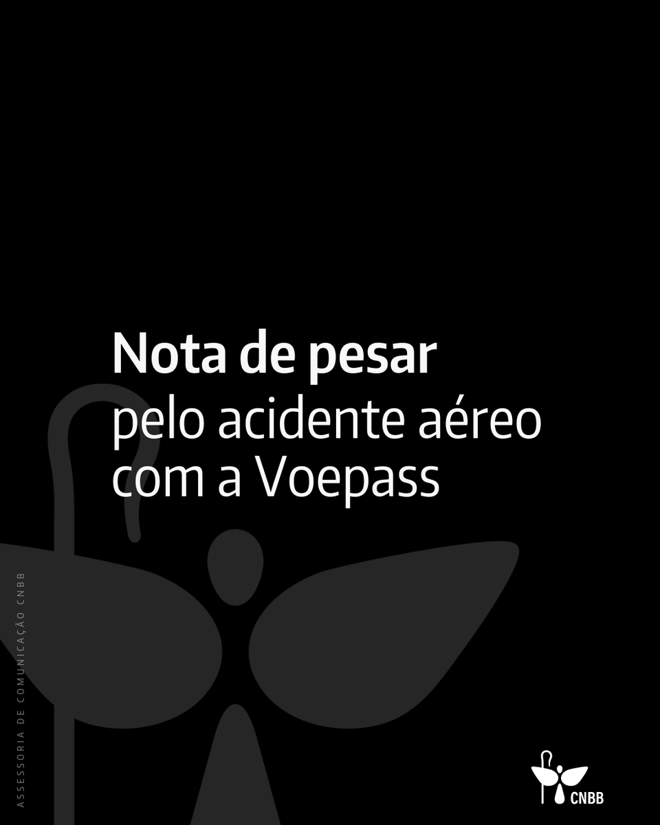 A Conferência Nacional dos Bispos do Brasil (CNBB) publicou nesta segunda-feira, 12 de agosto, um nota na qual manifesta profunda tristeza e envia mensagem aos familiares e amigos das vítimas do trágico acidente aéreo ocorrido em Vinhedo (SP): kli.cx/nxas