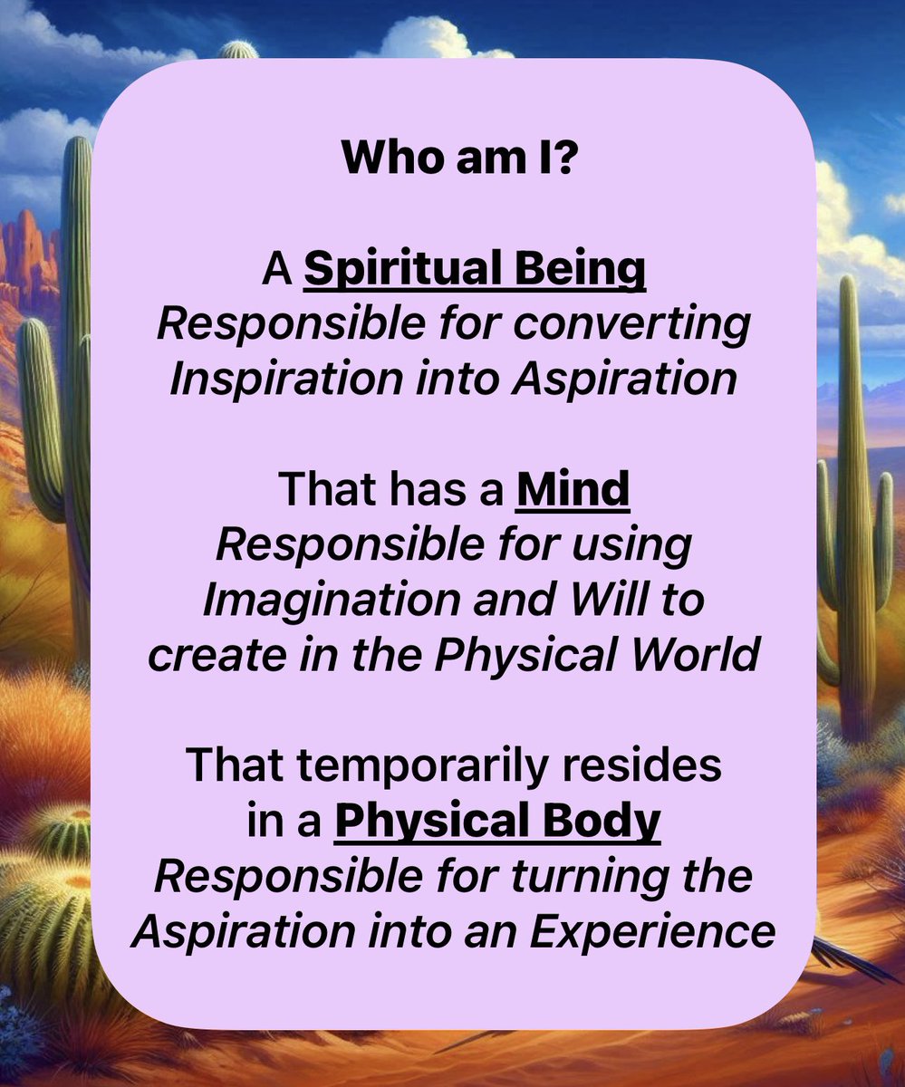 SublimeKnow's tweet image. Know thy self 💁🏽‍♀️
Honor what inspires you 🙌🏼
Aspirations require discipline 👆🏽
Tha Experience is the Reward 🎁
Live a meaningful life, fulfilling your purpose. 💖