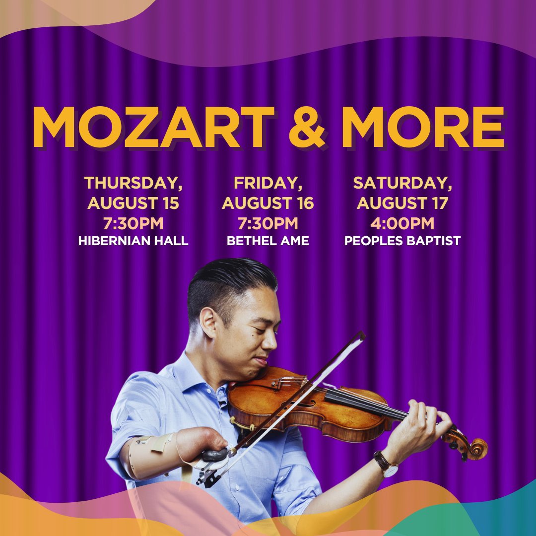 Join us for our FREE community concerts in August! Program features Mozart, Piazzolla, Florence Price, and more. Featuring <a href="/ShelterMusicBos/">ShelterMusicBoston</a>'s Artistic Director and violinist Adrian Anatawan.

Get your FREE tickets here: eventbrite.com/cc/mozart-more…