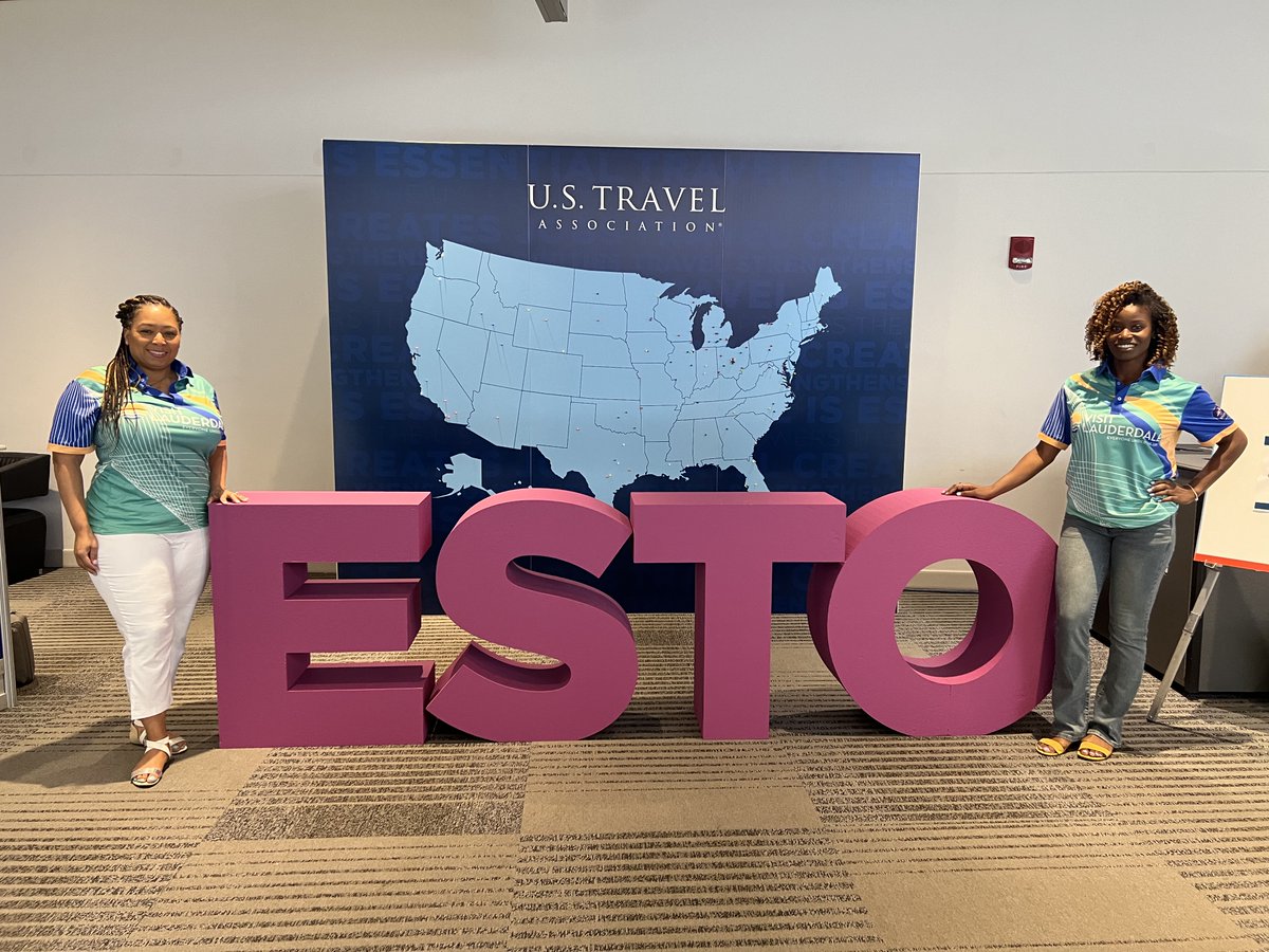 🌴 Camila Clark and Chanel Campbell are rocking their Visit Lauderdale jerseys at #ESTO24, representing Greater Fort Lauderdale in style for #DestinationDay24! 

<a href="/USTravel/">U.S. Travel</a>  @Hopper