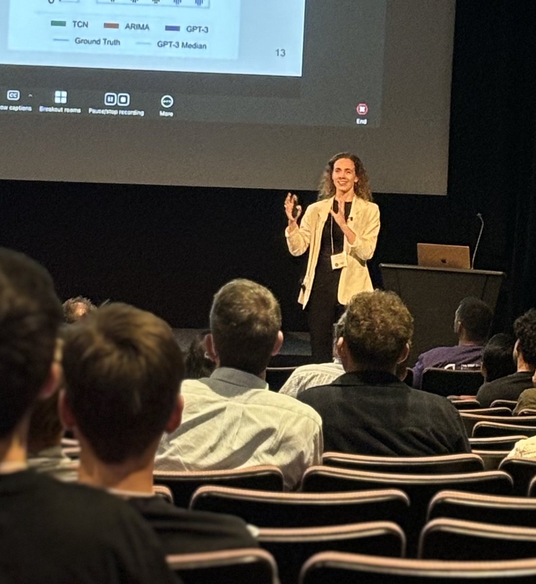 IAIFI (@iaifi_news) on Twitter photo Back to the main session of the #IAIFISummerWorkshop with <a href="/marielpettee/">Mariel Pettee</a> and a discussion on LLMs for physics. Back to the main session of the #IAIFISummerWorkshop with <a href="/marielpettee/">Mariel Pettee</a> and a discussion on LLMs for physics.
