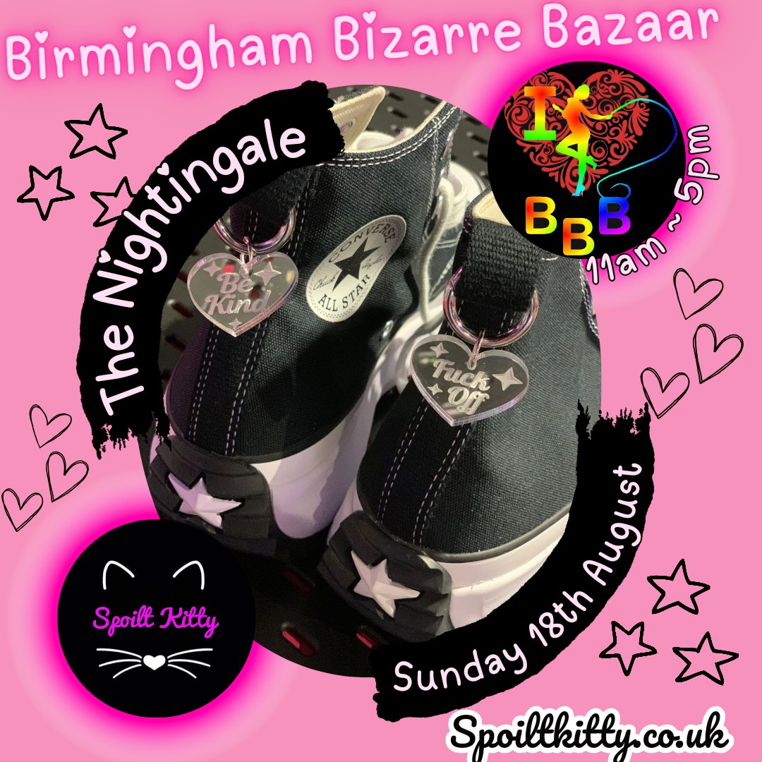 Spoilt_Kitty_'s tweet photo. Get your BBB Merch this Sunday @BBBAltFetBazaar
Boot Charms, Earrings & Necklaces
#spoiltkitty #birminghambazaarbizzar #inappropriateaccessories #littles #adultpacifier https://t.co/oahtDStcsO