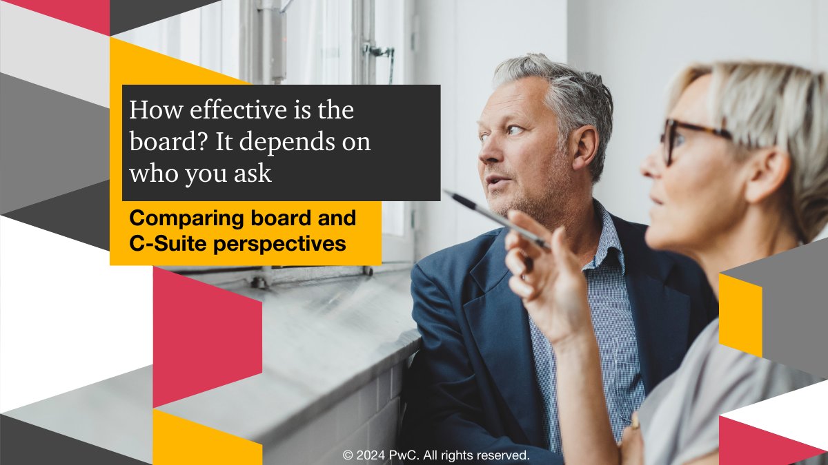 Boards and the C-suite often don't see eye-to-eye. Comparing results from two surveys, we found key misalignments between directors and executives. Here are five questions boards should ask to bridge the gap – the answers may surprise you.

pwc.to/4cmJKRV