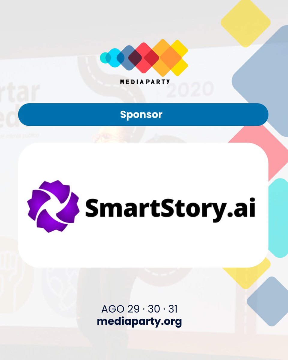 Media Party🎉 (@mediapartyorg) on Twitter photo Agradecemos a SmartStory.ai por ser parte de #MediaParty 🎉 Buenos Aires 2024 🤩
📌 29 y 30 de agosto en <a href="/CCKonex/">Ciudad Cultural Konex</a>
📌 31 de agosto en <a href="/areatres/">AreaTres Workplace</a>
Registrate GRATIS 👉 mediaparty.org Agradecemos a SmartStory.ai por ser parte de #MediaParty 🎉 Buenos Aires 2024 🤩
📌 29 y 30 de agosto en <a href="/CCKonex/">Ciudad Cultural Konex</a>
📌 31 de agosto en <a href="/areatres/">AreaTres Workplace</a>
Registrate GRATIS 👉 mediaparty.org