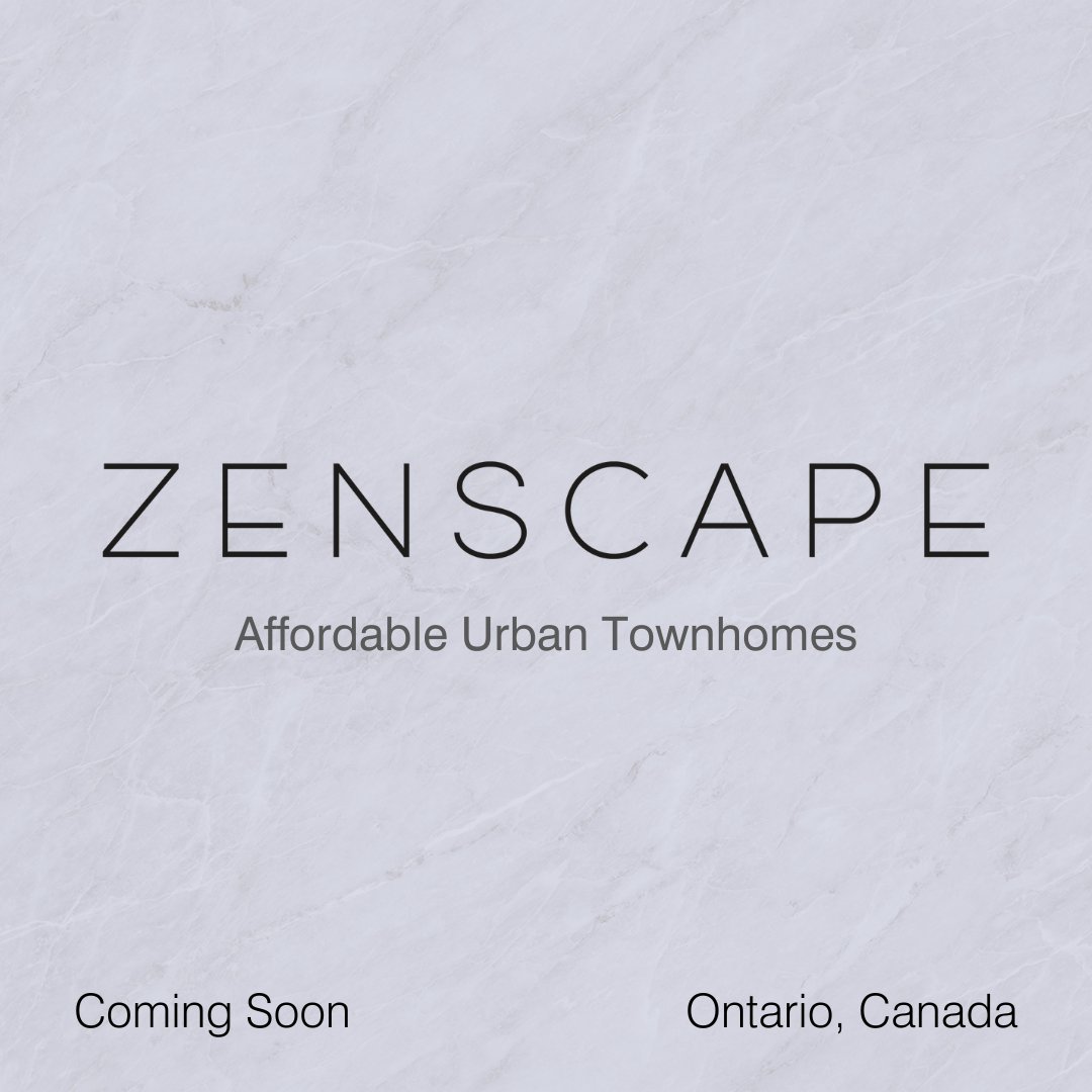 SphereDevelop's tweet image. 📣 #ZENSCAPE – Your urban escape, and the new construction townhones you&apos;ve been waiting for. 

Discover #affordable luxury with new urban #townhomes coming to #Ontario, in October 2024. Stay tuned for exciting details in the coming weeks! Register now: eepurl.com/iE5jwM