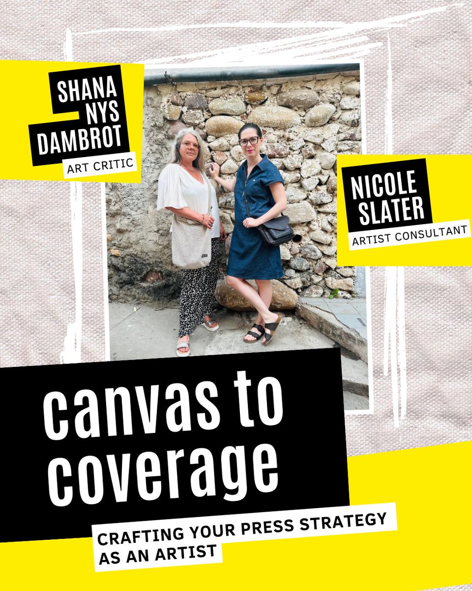 Unlock the secrets to getting your art noticed by the press. Led by Nicole Slater and <a href="/shananys/">shananys</a>, this online workshop will teach you how to approach writers, build relationships, and promote your artwork. #artists #artist 

nicoleslatercourses.podia.com/canvas-to-cove…