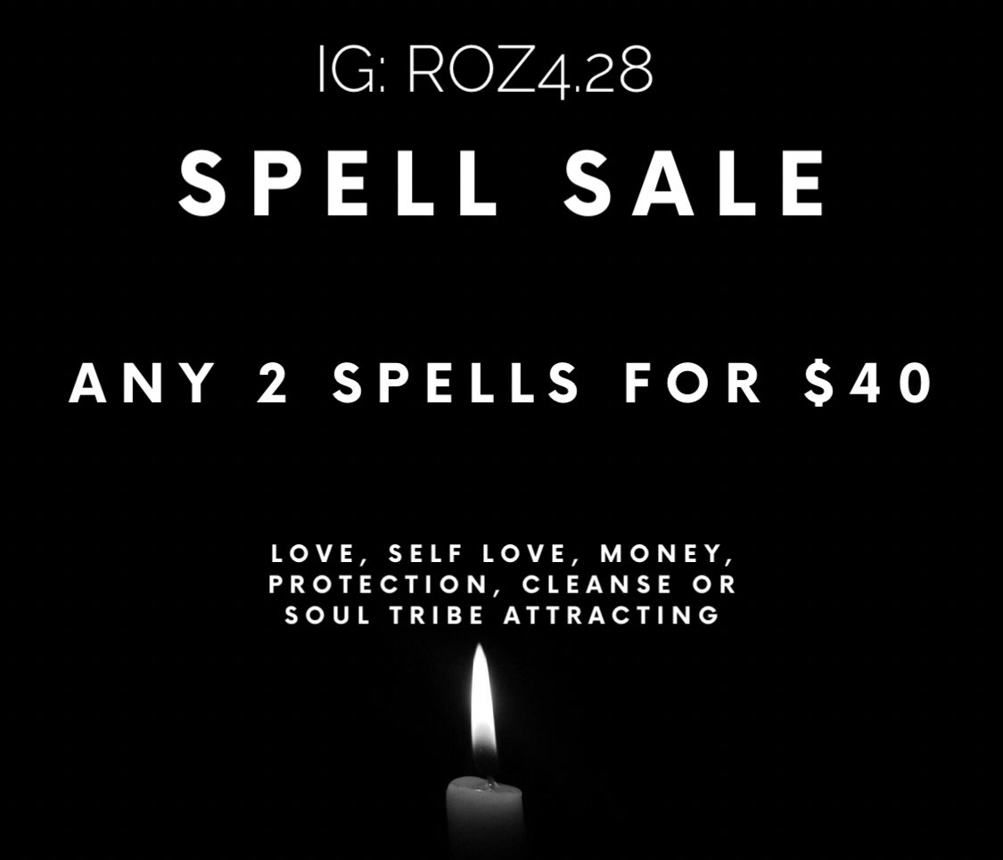 Freezer &amp; candle spells are on sale for the rest of the month! 🕯️

Dm to book!☺️

Check out my IG highlights for reviews IG:Roz4.28✨
