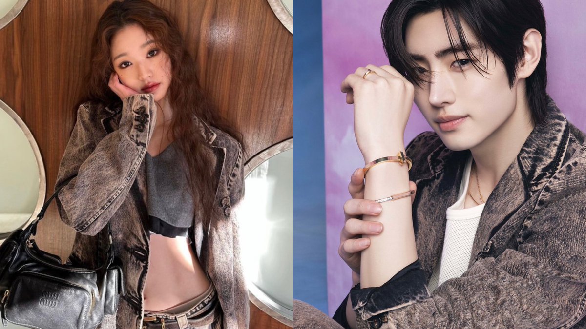 ihavenha's tweet photo. enhive wearing the same outfits &amp; accessories, a thread

sunghoon &amp; wonyoung: miumiu denim set https://t.co/W3oxCzBqqb