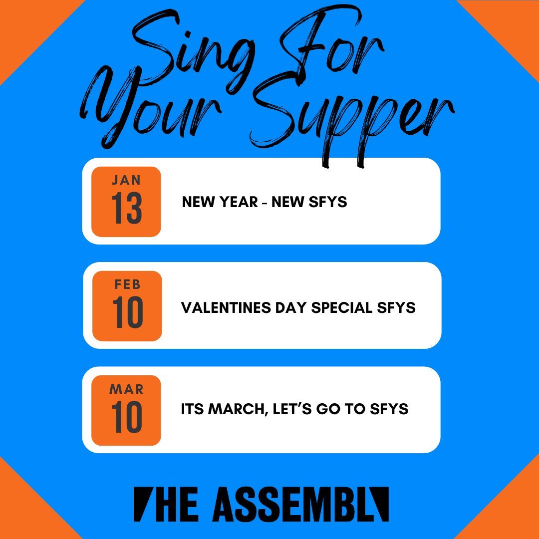 TONIGHT'S SING FOR YOUR SUPPER IS CANCELLED

The Indie Theatre burn out is real and is in full force right now 😮‍💨 

We do not have the capacity to continue to host Sing For Your Supper for the rest of the year. 

Our hope is to continue in the New Year. 

See you all in 2025!
