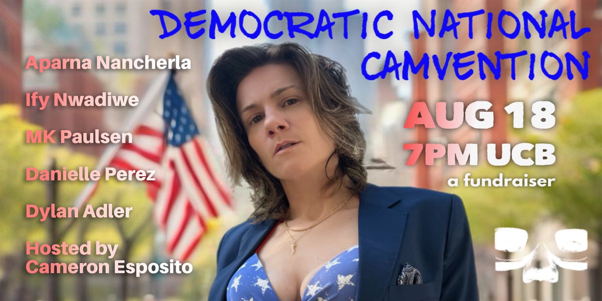 Naked Comedy (@naked_comedy) on Twitter photo If just announcing this show caused a 4.7 y'all better batten down all the hatches before the big show THIS SUNDAY!!
#LA & #Livestream-ers: Don't miss <a href="/cameronesposito/">Cameron Esposito</a> <a href="/DylanAdler6/">Dylan Adler</a> <a href="/IfyNwadiwe/">IFY | Away from Xitter</a> <a href="/DivaDelux/">Danielle Perez she/her</a> <a href="/mkpaulsen/">Susan Seranwrap</a> & @aparnapkin at <a href="/ucbtla/">UCB Theatre LA</a> 8/18 7pPT
Tix: ucbcomedy.com/show/democrati… If just announcing this show caused a 4.7 y'all better batten down all the hatches before the big show THIS SUNDAY!!
#LA & #Livestream-ers: Don't miss <a href="/cameronesposito/">Cameron Esposito</a> <a href="/DylanAdler6/">Dylan Adler</a> <a href="/IfyNwadiwe/">IFY | Away from Xitter</a> <a href="/DivaDelux/">Danielle Perez she/her</a> <a href="/mkpaulsen/">Susan Seranwrap</a> & @aparnapkin at <a href="/ucbtla/">UCB Theatre LA</a> 8/18 7pPT
Tix: ucbcomedy.com/show/democrati…