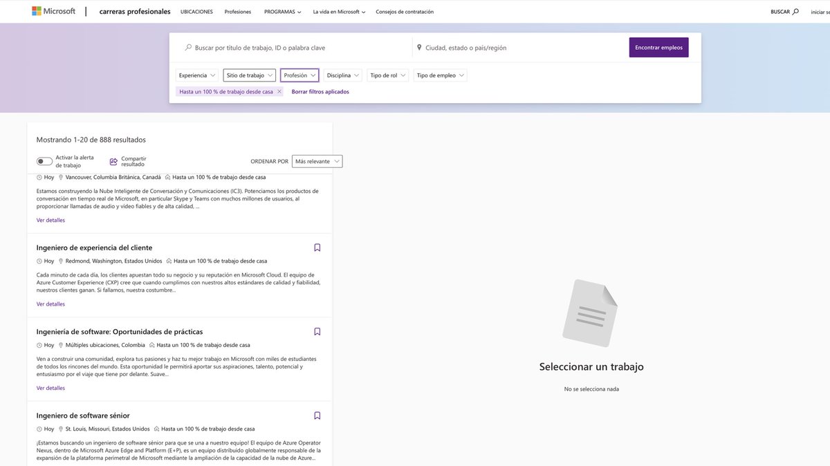 ¡Sabías que Microsoft ofrece una gran oportunidad de trabajar remoto!

En áreas cómo: 
✔ Ventas
✔ Diseño
✔ Finanzas
✔ Marketing, entre otros. 

Te paso la página directa 👇 
lnkd.in/dBXQxVP3