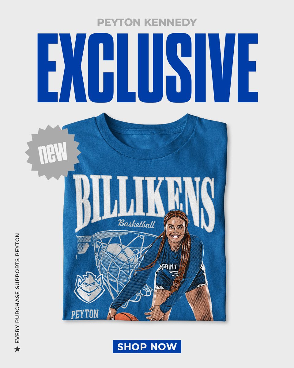 JUST IN‼️WBB’s Peyton Kennedy just dropped her own EXCLUSIVE merch at Billikens NIL Store and you’re not gonna want to miss it.

Shop now to support her in another historic season!  Link in bio.