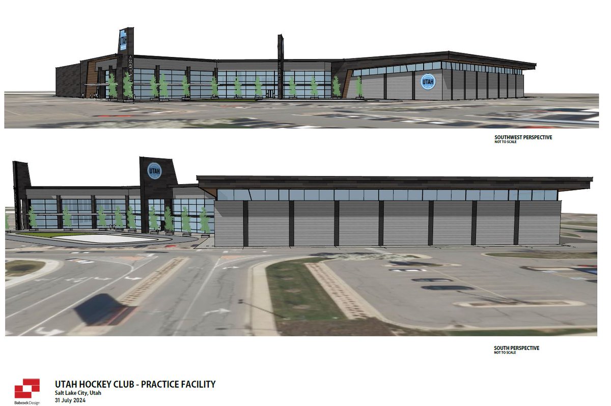 brian_schnee's tweet photo. Here are some renderings for the @utahhockeyclub project in @sandycityutah following today's groundbreaking ceremony.

111-acre site will be home of hockey operations, practice facility (2 ice sheets), etc.

The ice will be available for public use or rented 'ice time', when not in use by the club.

📺We'll hear from @RyanQualtrics, Sandy Mayor Monica Zoltanski and SEG Exec Jim Olson, who's the project lead for this large undertaking - at 7PM on ARC Salt Lake (KMYU/KJZZ, https://t.co/RBzL2cM8sW & @KUTV2News app).