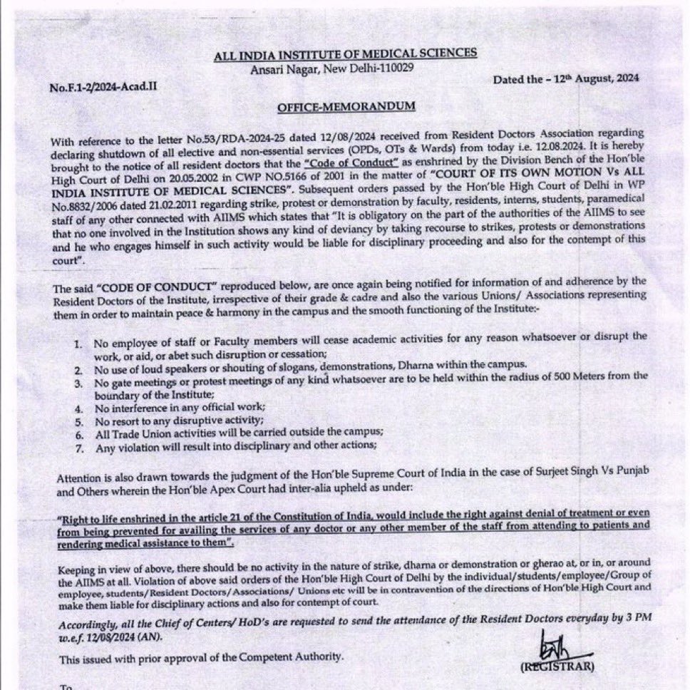 ๐ก๐ถ๐ต๐ฎ๐ฟ ๐๐ฒ๐๐ฎ๐ถ MD, DM (@nihardesai7) on Twitter photo Shame on you, <a href="/aiims_newdelhi/">AIIMS, New Delhi ๐ฎ๐ณ</a> ๐๐ก
What about the "right to life" of the residents?
#MedTwitter Shame on you, <a href="/aiims_newdelhi/">AIIMS, New Delhi ๐ฎ๐ณ</a> ๐๐ก
What about the "right to life" of the residents?
#MedTwitter