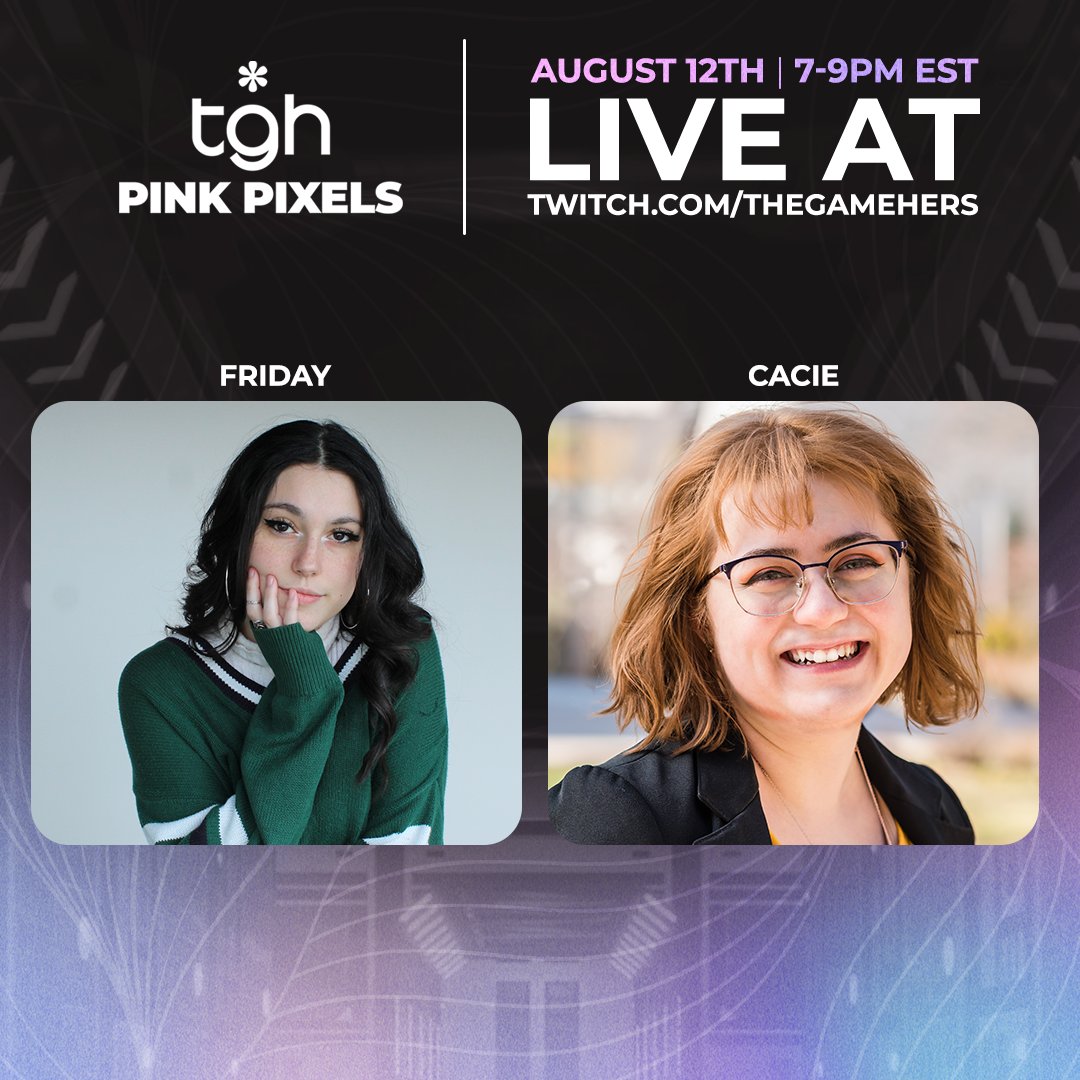 viinus__'s tweet photo. I don't post here very often but I'm excited to share that I'll be a guest on @thegamehers' Pink Pixels tonight! 

With @BeccaGodsey and @omgfriday I know this will be a great show and I hope you all can come watch and support!! https://t.co/HxXQdUidyo
