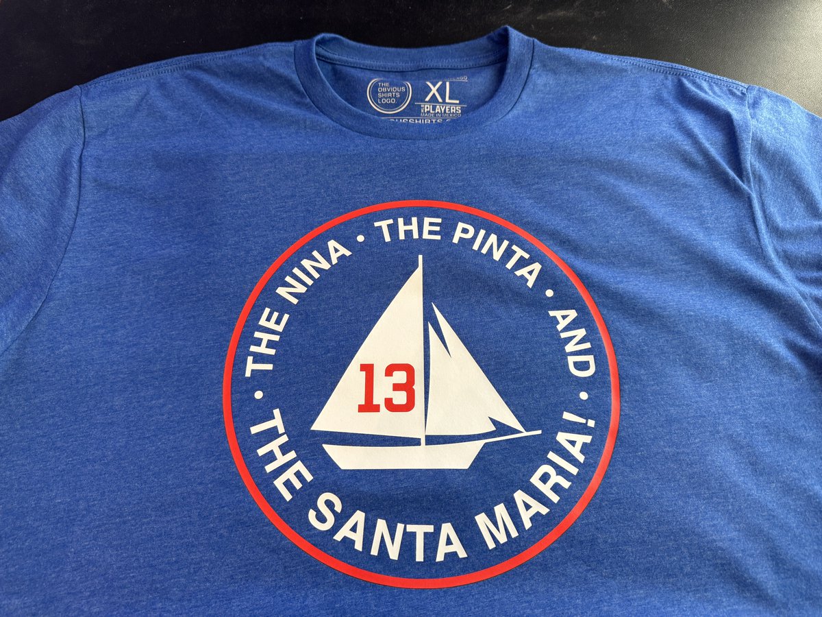 obvious_shirts's tweet photo. SANTA MARIA! TODAY ONLY! $20.18 David Bote Anniversary tees are back in stock! #DavidBote #SantaMaria #EveryBoteIn
Link: https://t.co/fjX3xjMnTO https://t.co/aVpEiXXdX1