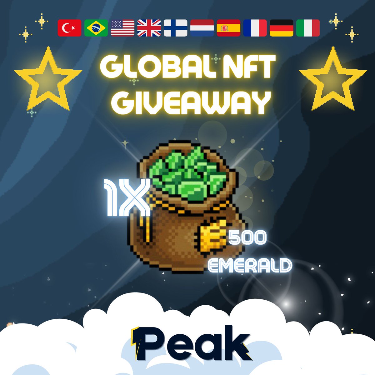 🥳⚡️GLOBAL NFT GIVEAWAY⚡️🥳

🎁 Reward: 500 EMERALD! 

✨ Follow: <a href="/HabboPeak/">HabboPeak</a> and <a href="/xTeslaHabbo/">xTesla</a> 
👫 Tag 3 Friends 
♻️&amp;❤️--> RT &amp; LIKE 

📅 Deadline: 25.08.2024

🥳 Good luck! #Habbo
