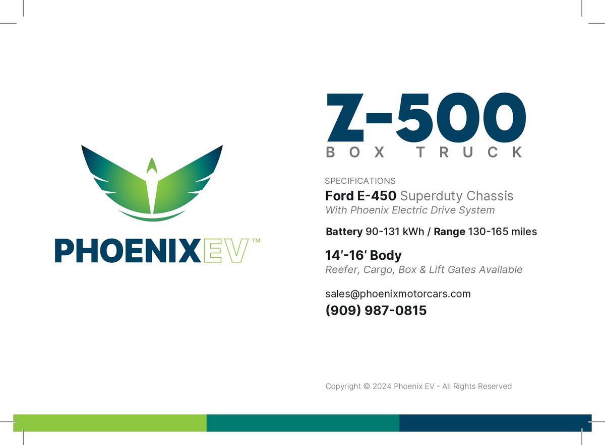 The Z500 Box Truck is revolutionizing delivery. With full integration with front and rear HVAC, the Z500 is the go-to one piece unit.

Whether you are a service provider or a logistics professional, energy saving has never been easier.

*Refrigeration Option Available