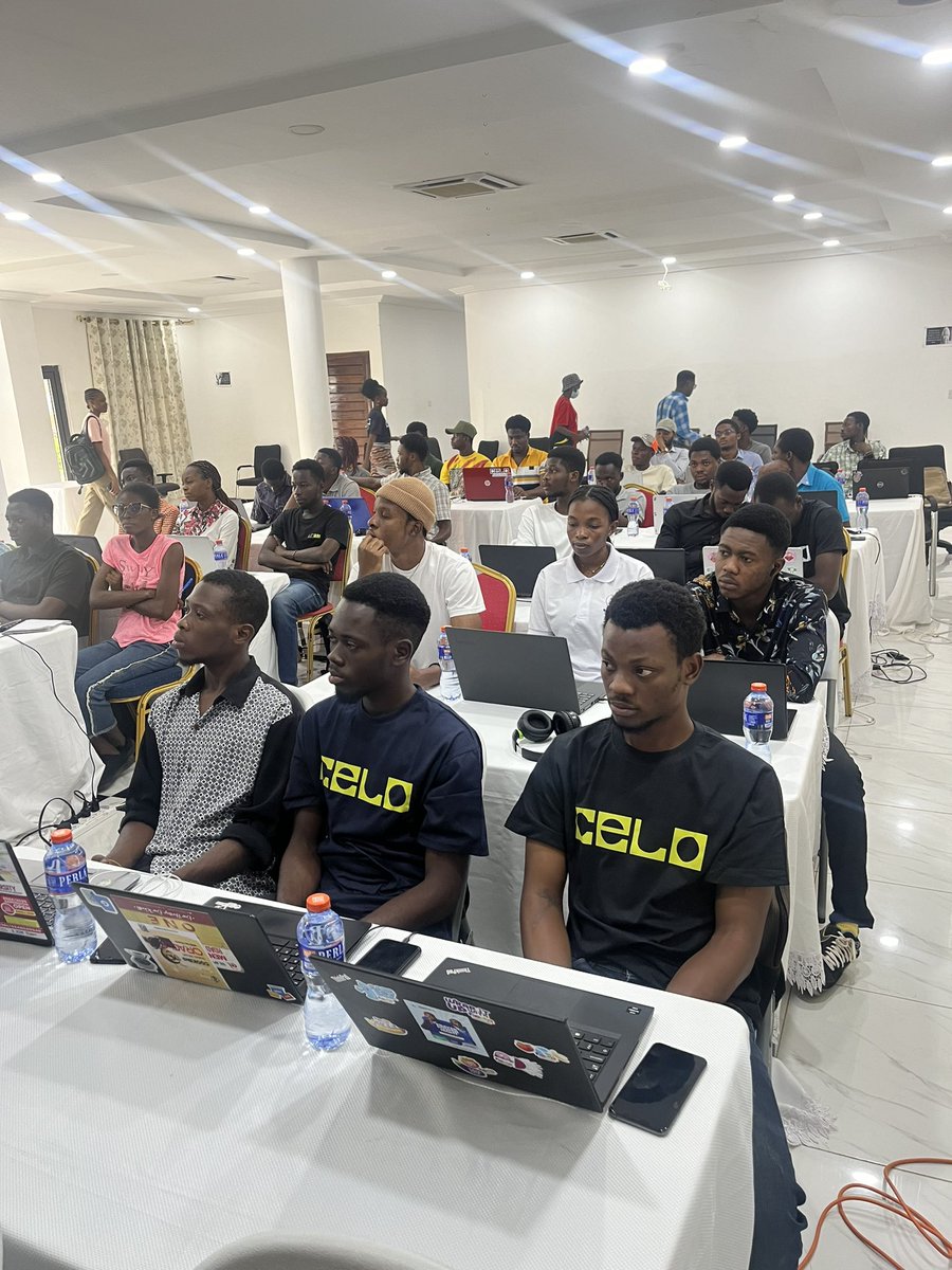 Celo_Ghana's tweet image. Celo Ghana is at it again🔥.Our event was a massive success with over 75 participants and 54+ deploying smart contracts.  🫶🏾🥹 Big thanks to everyone who made this possible. Onwards and upwards! 💚@CeloAfricaDao @Celo @CeloDevs  #CeloGhana #CELO