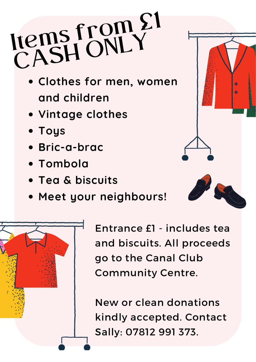 Fun event by the canal. Cool down with a cuppa and a bargain.