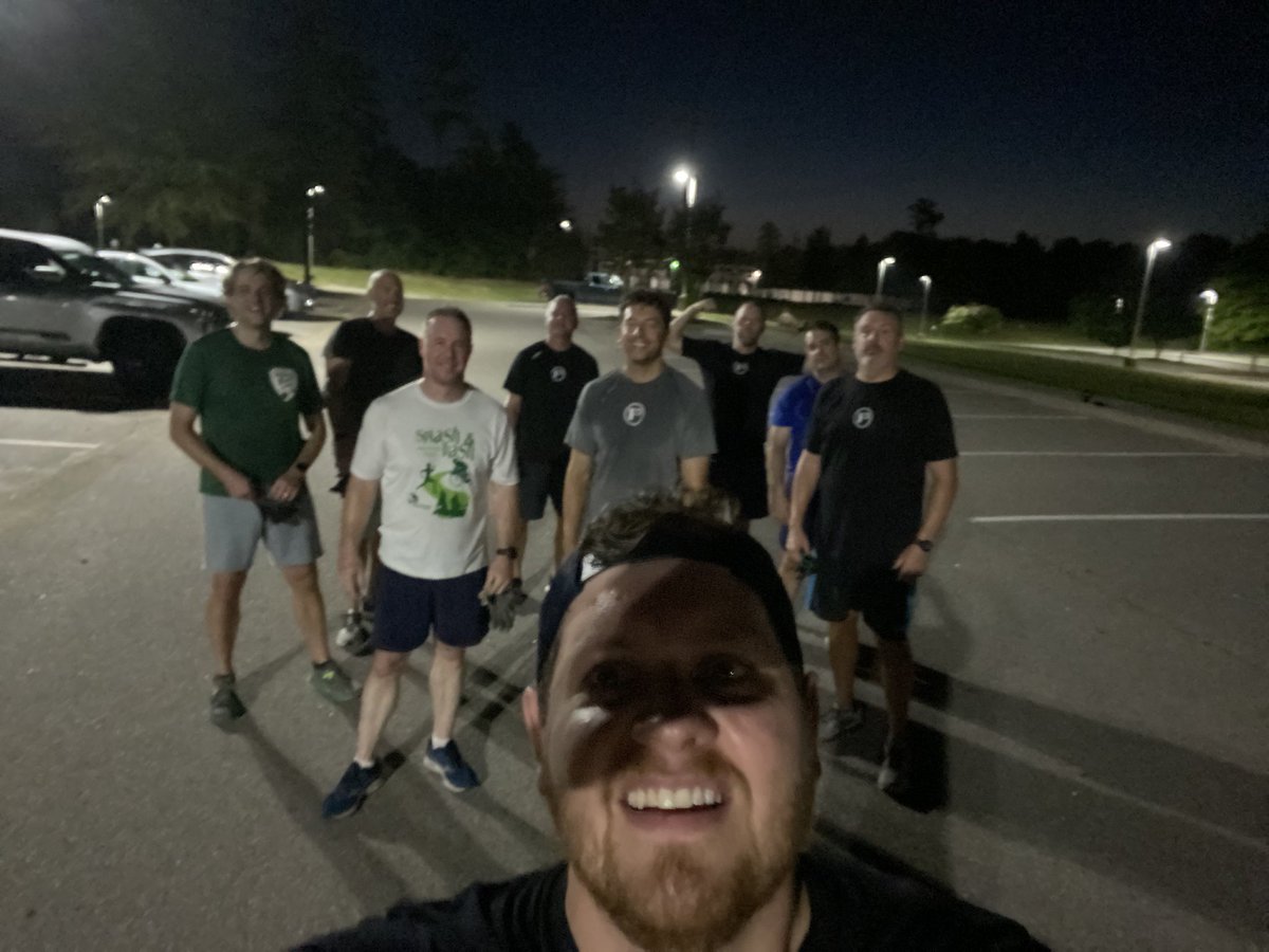 9 pax got after it in the gloom💪🧱 Come join us!! <a href="/F3GOAT/">F3 G.O.A.T</a> <a href="/F3LakeMurray/">F3 Lake Murray</a>