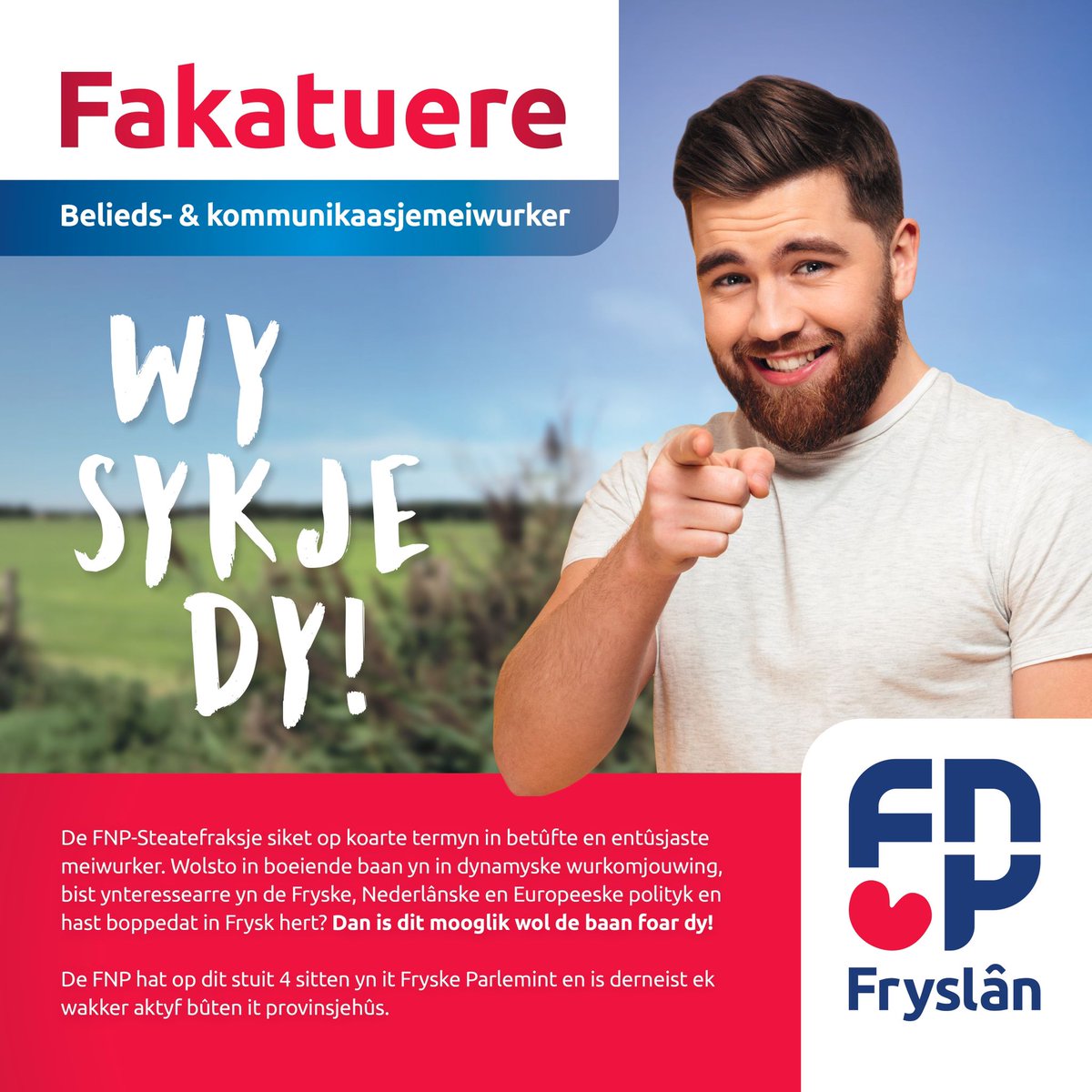 Moaie baan by <a href="/fnpfryslan/">FNP</a>

#kommunikaasje <a href="/provfryslan/">Provincie Fryslân</a> <a href="/psfryslan/">Provinsjale Steaten fan Fryslân</a>