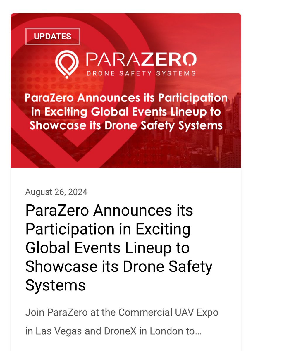 StageYourLife's tweet photo. $ALPP Sept 2024 @ParaZeroDrones Announces its Participation in Global Events Lineup to Showcase its Drone Safety Systems 👀➡️ https://t.co/agC9SLfwHw
. Ramps Up Partnership with US-Based Autonomous Drone OEM Vayu Aerospace Corporation 
https://t.co/AlYRpGmFfj Blog - ParaZero @VayuDrone @alpine4holdings